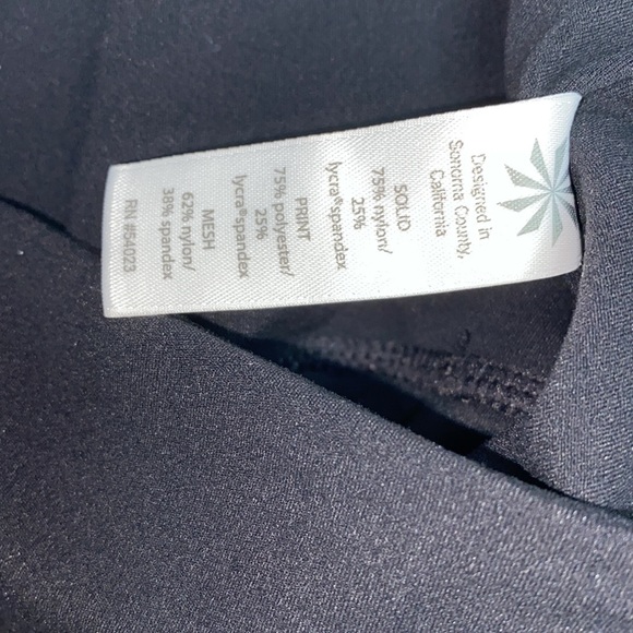 Athleta Blossom Black Floral High Waist Leggings S - Picture 5 of 8